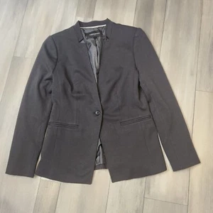 Banana Republic Blazer Damen 2 Petite Schwarz Jersey Kurz Formal Karriere Klassiker - Bild 1 von 8