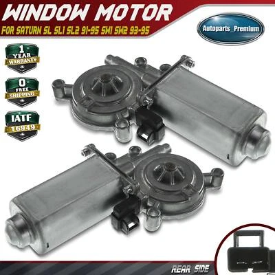2x Window Lift Motor for Saturn SL SL1 SL2 91-95 SW1 SW2 93-95 Rear Left & Right - Image 1 of 4