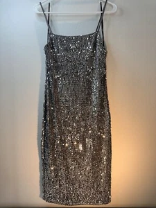 Forever 21 Dark Gray Sequin Dress Medium - Picture 1 of 5