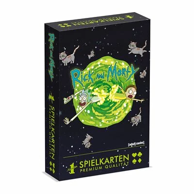 WINNING MOVES Number 1 Spielkarten Rick and Morty Kartenspiel Karten Fan Spiel Fanartikel