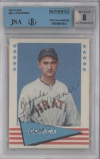 1961 Fleer Baseball Greats Lloyd Waner #84 JSA Certified Encased by BVG Auto HOF