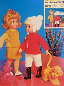 Vintage Knitting Pattern**10/16/20" Dolls Clothes**Jacket*Knickerbockers*Hat*Etc - Picture 1 of 1