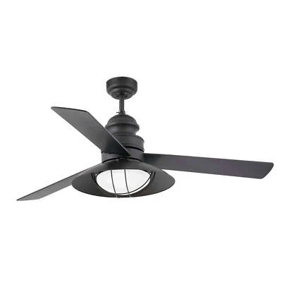 Ceiling Fan with Light and Remote Control Faro Winch Dark Brown 132 CM - Image 1 of 2