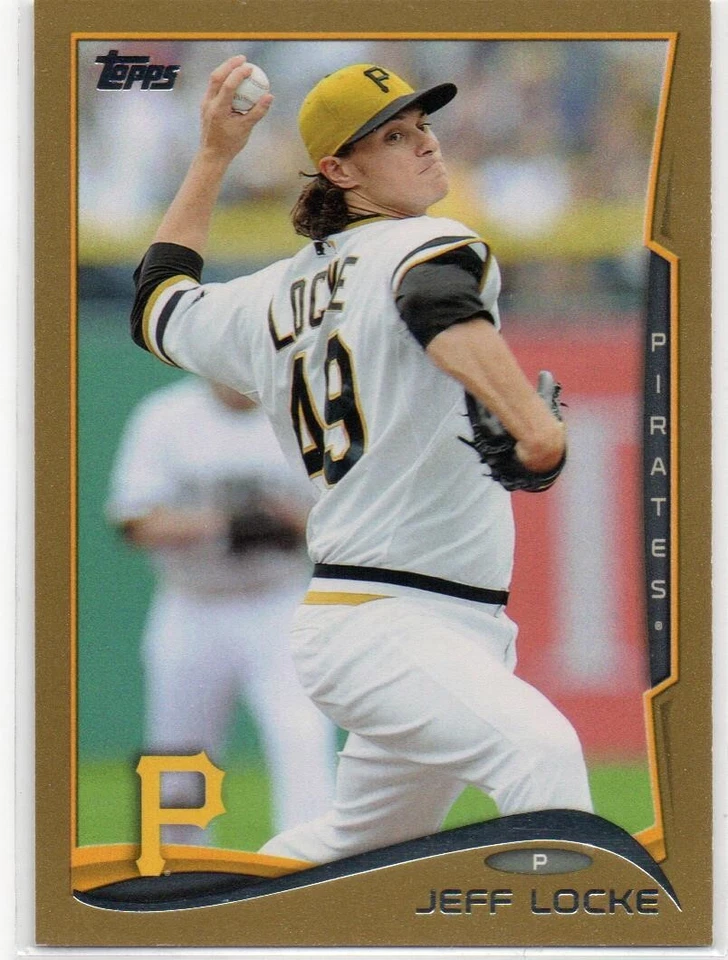 2014 Topps Series 2 GOLD #608 Jeff Locke PITTSBURGH PIRATES 1365/2014 53 - Image 1 of 1