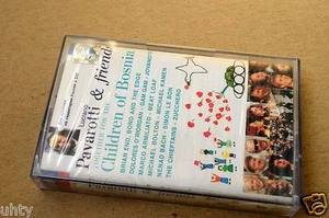 PAVAROTTI ENO U2 O'RIORDAN FOR CHILDREN BOSNIA RARE UKR ORIGINAL TAPE CASSETTE - Picture 1 of 2