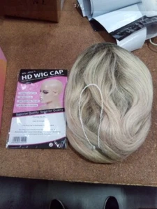 Ombre Blonde Human Hair 13X4 Lace Front Wig for Women Daily Use - Picture 1 of 8