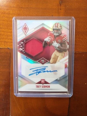 2021 Panini Phoenix TREY SERMON RPA 110/299 RC Rookie SF 49ers Autograph RJA-TSE - Image 1 of 4