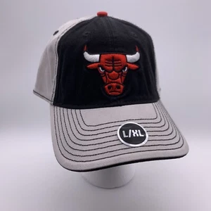 NWOT Chicago Bulls NBA Team Apparel L/XL Gray/Black Hat - Picture 1 of 3