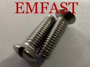 2BA x 5/8 Raised countersunk machine screw stainless steel slotted slot bolts - Picture 1 of 1