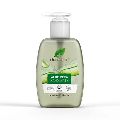 Dr Organic Aloe Vera Handwaschmittel Beruhigend Reinigend Natürlich Vegan Tie... - Bild 1 von 4