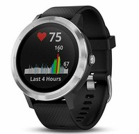 Garmin Vivoactive 3  GPS Smartwatch Black/Stainless **Missing Charger