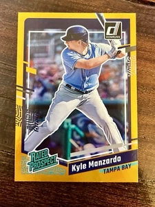 2023 Panini Donruss - Rated Prospect Holo Orange #90 Kyle Manzardo (RC) Guardian - Picture 1 of 2