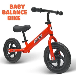 Toddler Balance Bike Lightweight 12”No Pedal Adjustable Training Bicycle for Kid - Picture 1 of 14