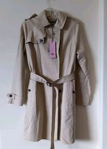 Phase Eight NWT Tan Sand Womens Trench Coat Jacket UK 10 US 6 - Picture 1 of 17