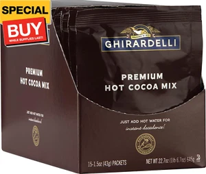 Premium Hot Cocoa Envelopes, Rich chocolate, 22.7 Ounce (Pack of 15) - Picture 1 of 6