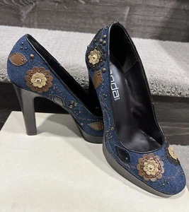 Moda Spana Blue Jeans Platform Heels , Size 6M - Picture 1 of 9