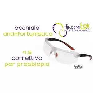 IRIDPSI15 OCCHIALE ANTINFORTUNISTICO CORRETTIVO PER PRESBIOPIA +1.5 BOLLE' SAFET - Foto 1 di 2