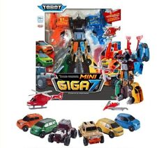 Express] Tobot Mini Giga7 Car Transformer Robot Figure Action Toy 7 Car Combine