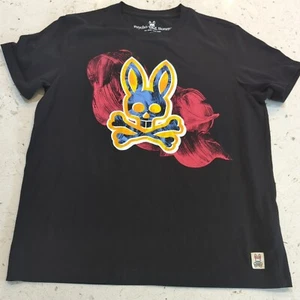Psycho Bunny Multicolor Big Graphic T Shirt Size Mens 4 - Picture 1 of 9