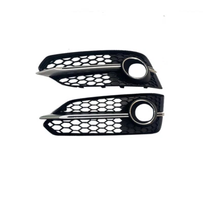 2pcs Fog Light Grille Cover Lower Grills For Audi A8 Sline/ S8 2015 2016 17 2018 - Imagen 1 de 2