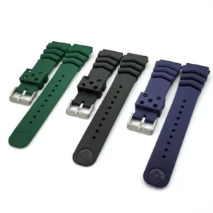 18mm 20mm 22mm For Rubber Seiko Diver Vent Watch Band Strap SKX007 6309 Z22 - Picture 1 of 14