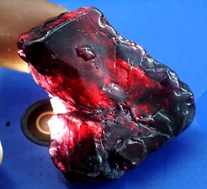 70 Ct EGL Certified Burmese Natural Crystal Red Ruby Rough Untreated Gemstone - Picture 1 of 5
