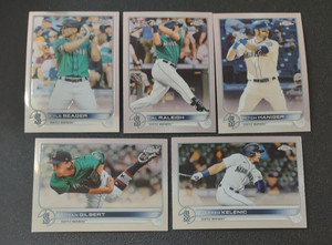 2022 Topps Chrome Mariners Partial Team Set Cal Raleigh RC Kelenic Logan Gilbert