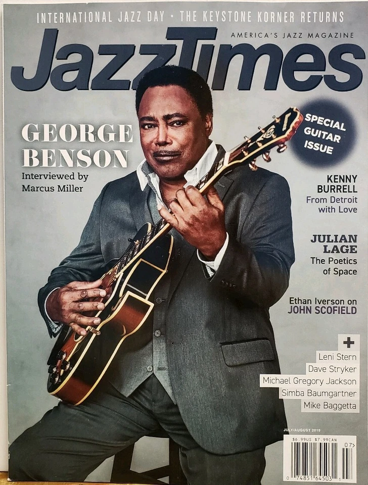 Jazz Times July Aug 2019 George Benson Guitar Issue Leni Stern FREE SHIPPING CB - Bild 1 von 1