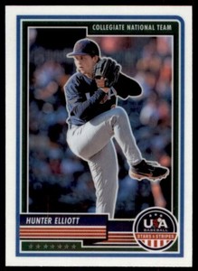 Hunter Elliott 2023 Panini Stars & Stripes Rookie Card RC #67 USA Collegiate