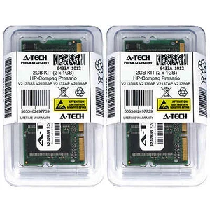 2GB KIT 2 x 1GB HP Compaq Presario V2135US V2136AP V2137AP V2138AP Ram Memory - Picture 1 of 1