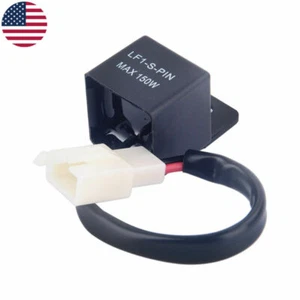 Relé flash LED electrónico de 2 pines 12 V fijación luces intermitentes señal de giro de motocicleta - Imagen 1 de 3