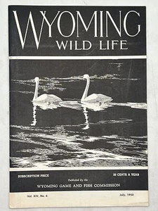 Wyoming Wildlife Magazine July 1950 Cover Artist: Grant Hagen - Imagen 1 de 3