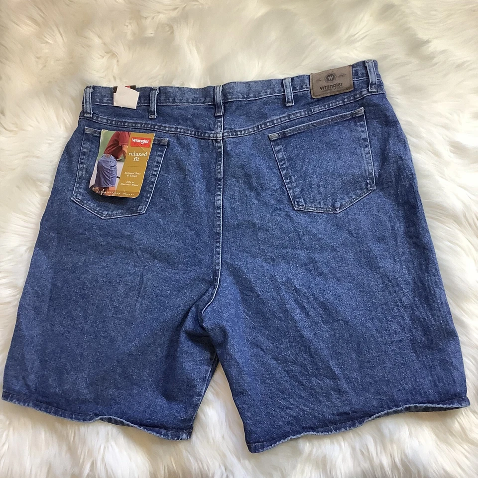 Wrangler Jean шорты мужские 46 синий джинсовой ткани расслабленный крой Flex комфорт хлопок новый с Ярлыками - Изображение 1 из 4