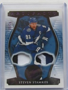 2023-24 Artifacts #31 Steven Stamkos--Purple-Dual Patch Game Used--23/25