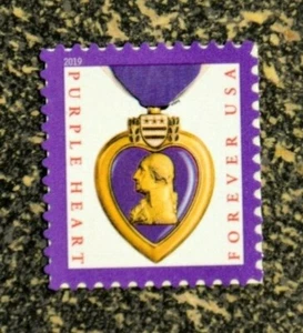 2019USA #5419 Forever Purple Heart - Single Mint medal - Picture 1 of 1