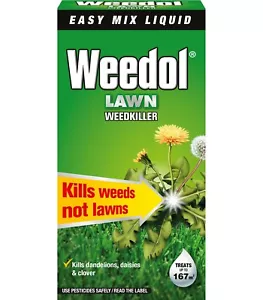 Weedol Liquid Concentrate Garden Lawn Weedkiller 250ml Kills Weeds Not Lawn - Picture 1 of 2
