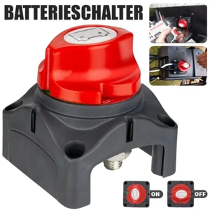 300A AUTO BATTERIE TRENNSCHALTER HAUPTSCHALTER STROMSCHALTER 12V48V BOOT KFZ LKW - Bild 1 von 12