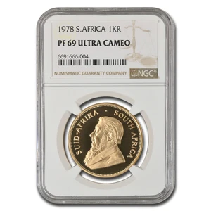 1978 South Africa 1 oz Gold Krugerrand PF-69 UCAM NGC - Picture 1 of 3