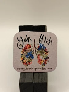 🌿 Christian Refrigerator Magnet – “Yahweh – Our Very Breath Speaks His Name” - Picture 1 of 2