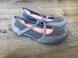 Skechers Mary Jane Damenschuhe 8,5 lockere Passform Memory Foam grau bequem 22433 - Bild 1 von 12
