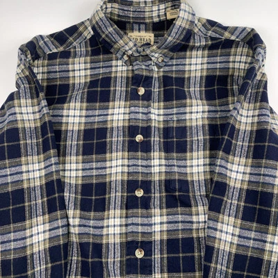 Camisa Red Head Mn S Azul/Tostado/Crema Franela Abotonada Manga Larga Exterior Foto 1 de 4