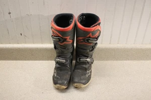Botas juveniles Alpinestar Tech 7s negras rojas moto de cross MX talla 4 0451 Z1 - Imagen 1 de 12