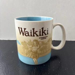 Starbucks Waikiki 16oz Coffee Mug Global Icon Hawaii Collector Series Cup 2011 - Picture 1 of 13
