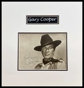 Gary Cooper signiertes Bild Museum gerahmt ausstellungsfertig - Bild 1 von 3