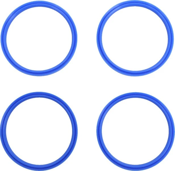 Paquete de 4 sellos de tapa de combustible Cometic azul #C10356 Harley Davidson Dyna Foto 1 de 1