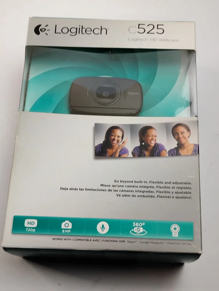 Logitech C525 HD 720P Webcam New Sealed - Image 1 of 4