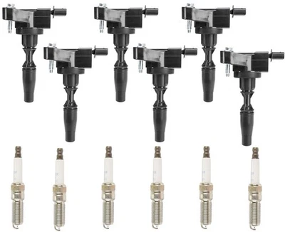 6 bobinas de encendido directo y bujías para Cadillac CT6 3,0 L 2016 2017 2018 Foto 1 de 4