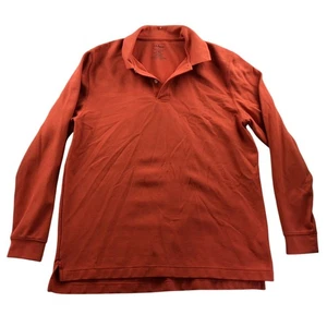 L.L. Camisa Polo Bean Para Hombres Rugby Grande Naranja Calce Tradicional Manga Larga Informal - Imagen 1 de 9