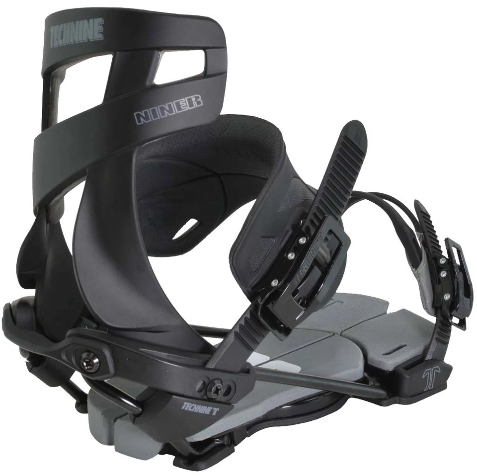 Fijaciones de snowboard Technine Niner para hombre medianas (US 6-8) Blackout exfoliante único nuevas Foto 1 de 1