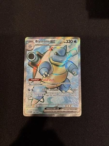 Pokemon Blastoise EX Escarlata y Violeta 151 Carta 184/165 Ultra Raro Arte Completo - Imagen 1 de 4